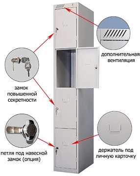 Шкаф модульный 4-х дверный ШРС 14-300