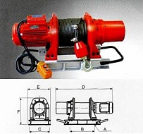 Лебедка электрическая KDJ-1000Е1